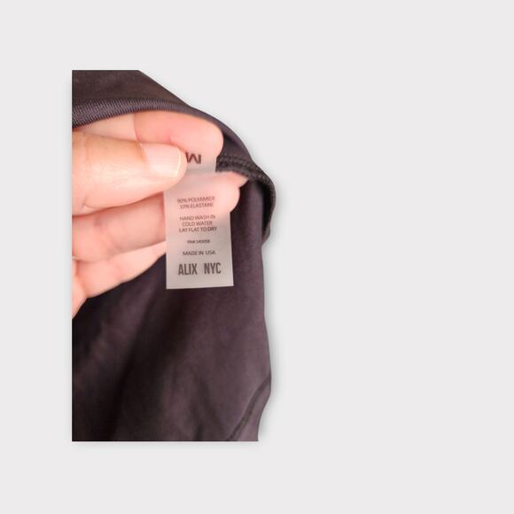 *NEW ALIX NYC Womens Black Off Shoulder Mini Dress M Evening Glam Sexy LBD - Picture 6 of 8